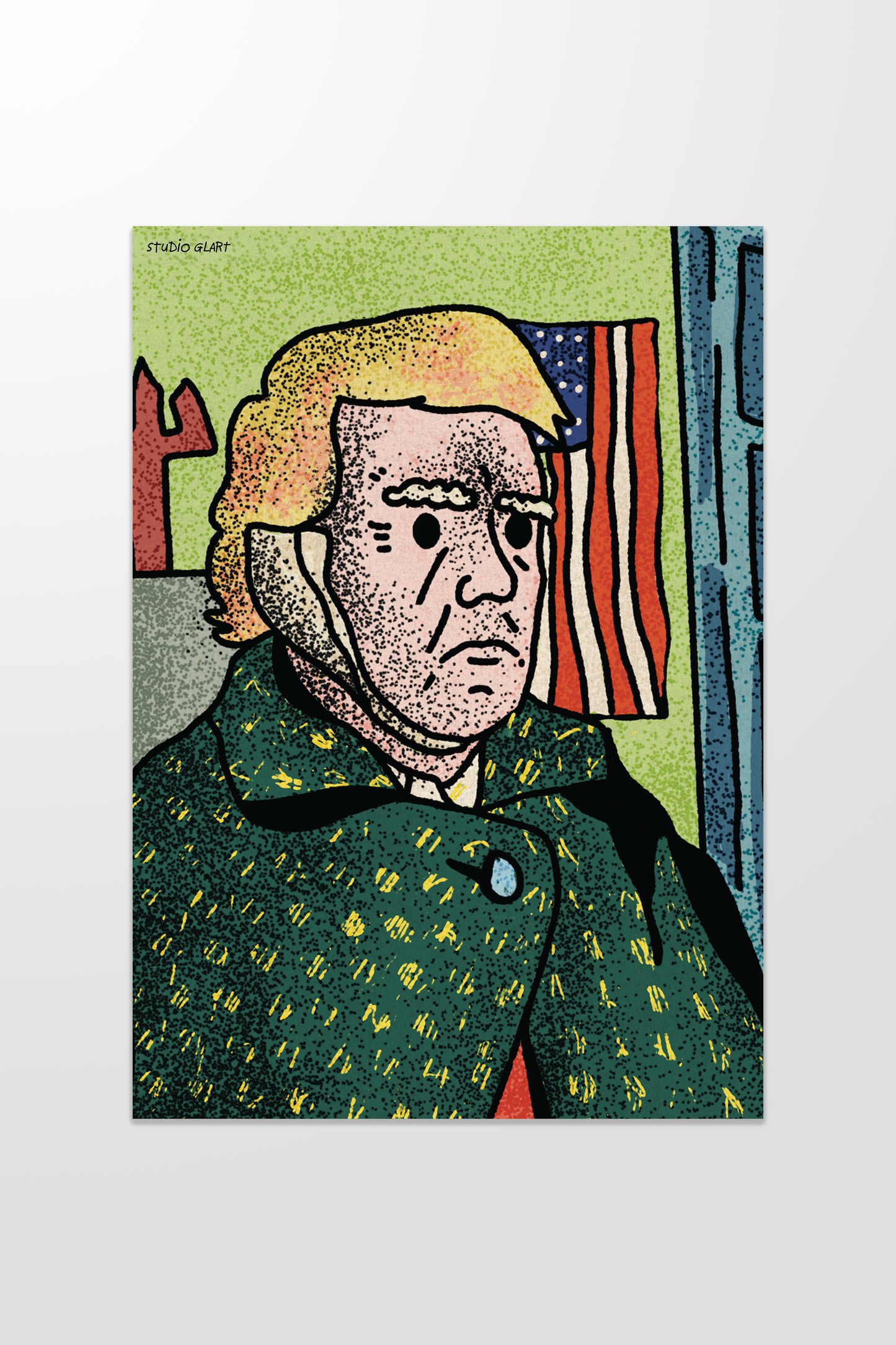 Self Portrait With Bandaged Ear π - stampa